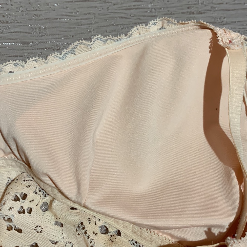 Forever21 Lace Bralette Bra Peach M - Picture 12 of 15